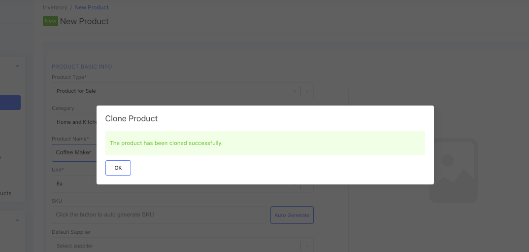 navigate to clone product