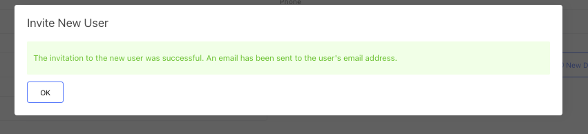 confirm user information button