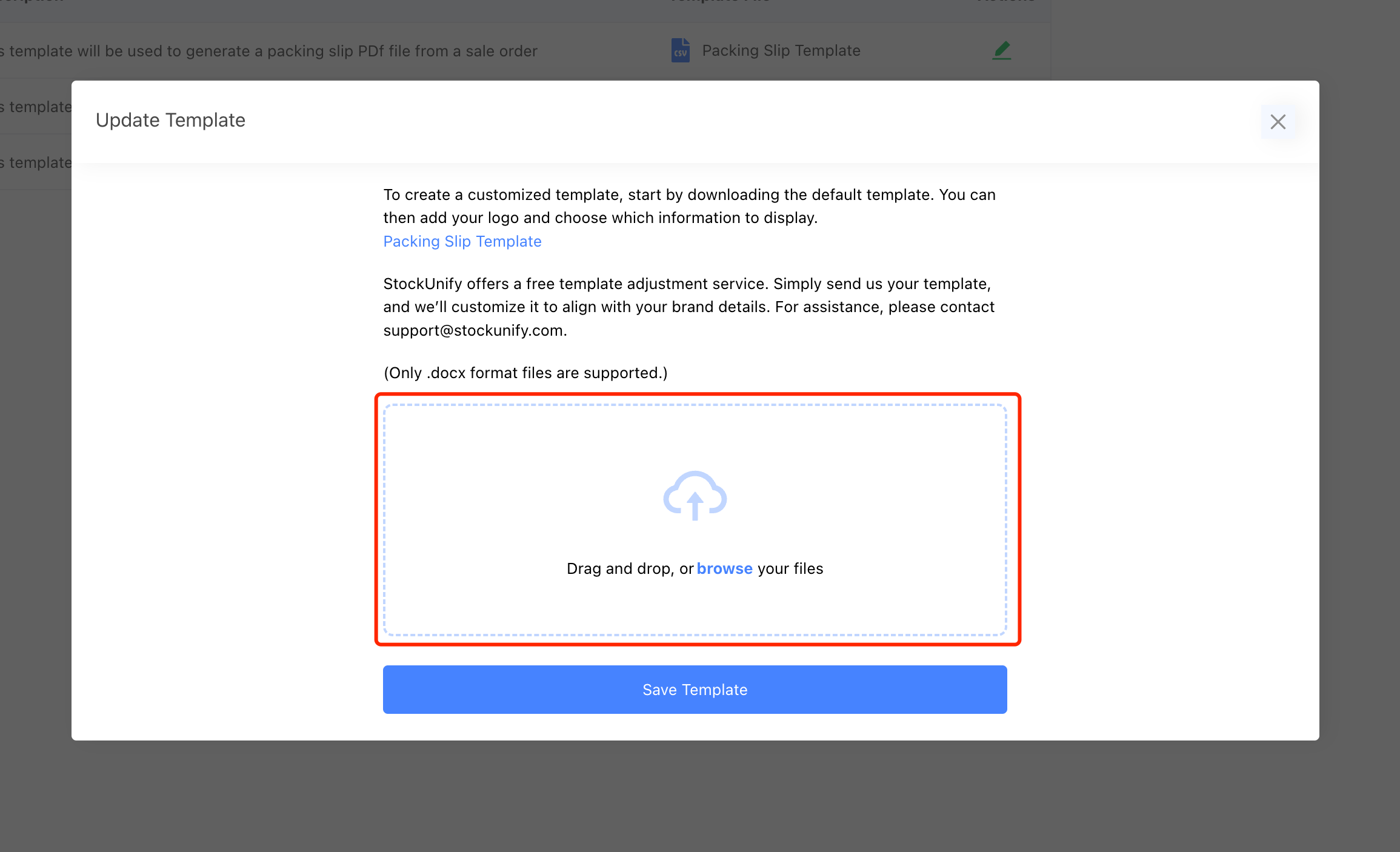 upload pdf template