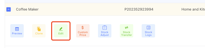 navigate to clone product