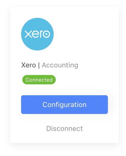 xero integration status