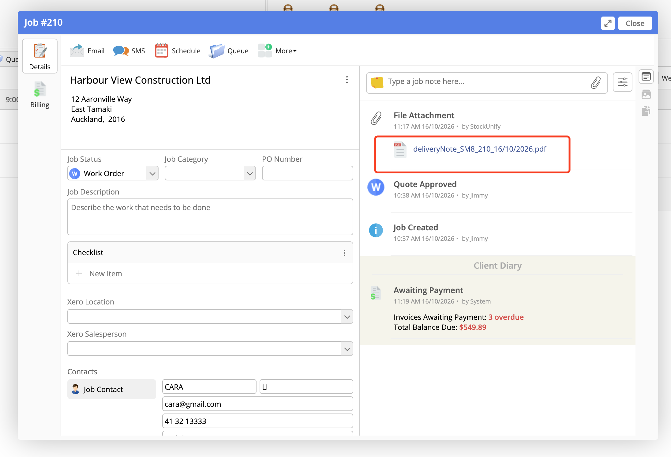 product package sync to servicem8 5